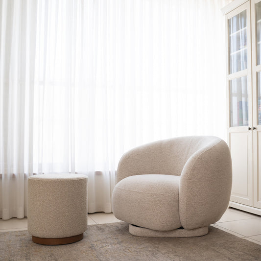 כורסה מסתובבת עם הדום - פינת ישיבה Cloudy Lounge