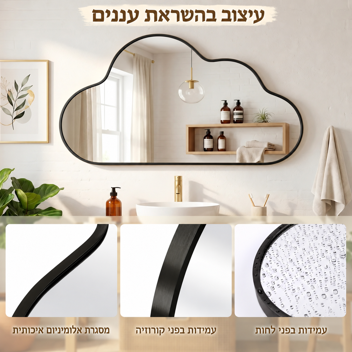 פרטי סט מראות Nimbus Duo – מסגרת אלומיניום, עמידות בפני קורוזיה ולחות