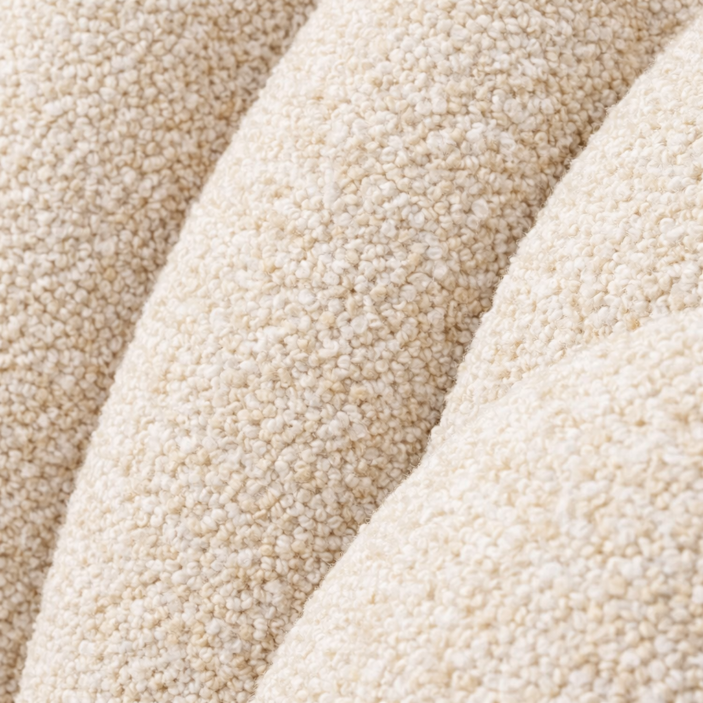 באנדל כורסה בוקלה מסתובבת + הדום בוקלה Flower Cloud Set