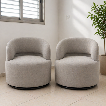 זוג כורסאות מסתובבות לסלון דגם Flow 360 Duo
