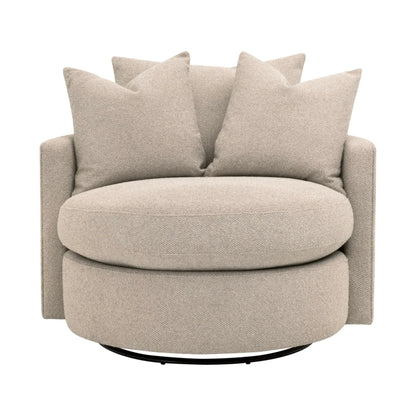 כורסא מעוצבת מסתובבת רחבה עם כריות גב - דגם Loveseat