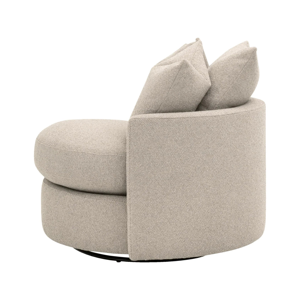 כורסא מעוצבת מסתובבת רחבה עם כריות גב - דגם Loveseat