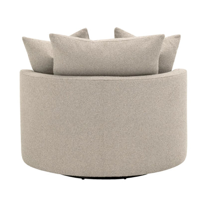 כורסא מעוצבת מסתובבת רחבה עם כריות גב - דגם Loveseat