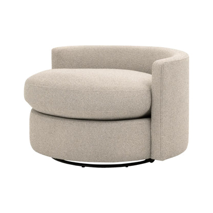 כורסא מעוצבת מסתובבת רחבה עם כריות גב - דגם Loveseat