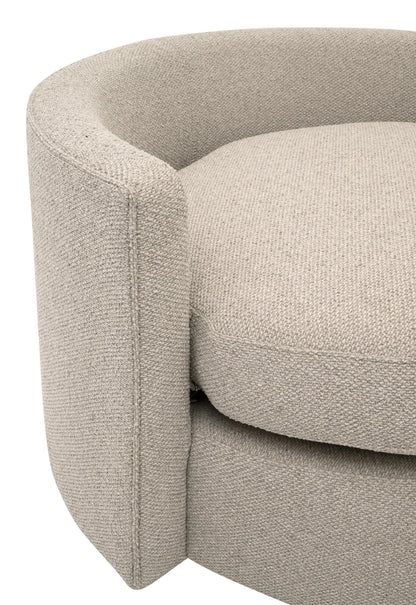 כורסא מעוצבת מסתובבת רחבה עם כריות גב - דגם Loveseat
