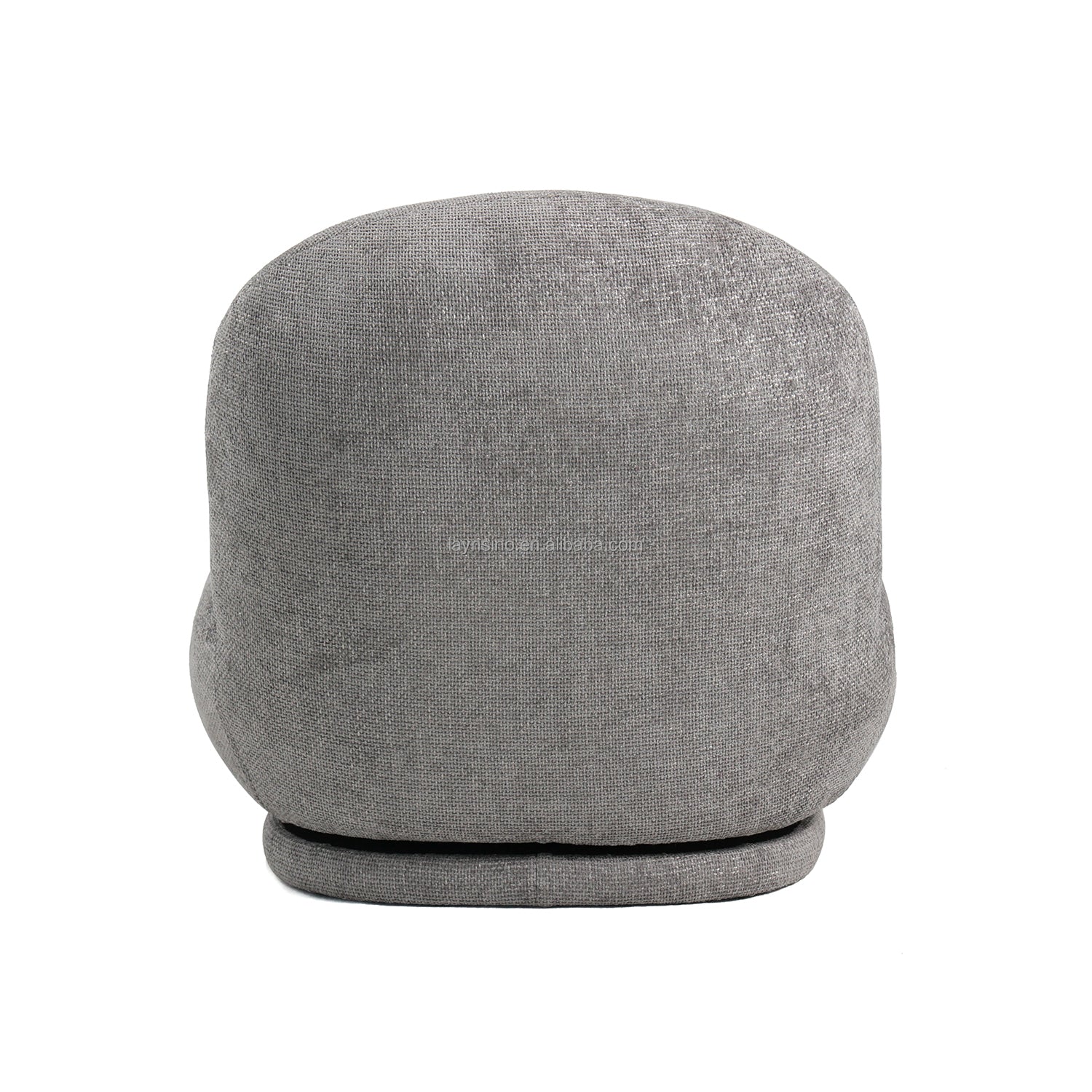 גב כורסא Milano בגוון אפור כהה עם ריפוד בוקלה סמיך ואחיד – עיצוב אלגנטי המתאים לכל סגנון עיצוב פנים.