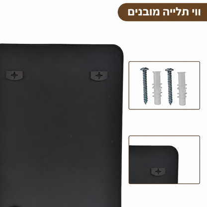 מראת קיר מלבנית עם מסגרת אלומיניום 90×60 ס״מ - דגם Liva