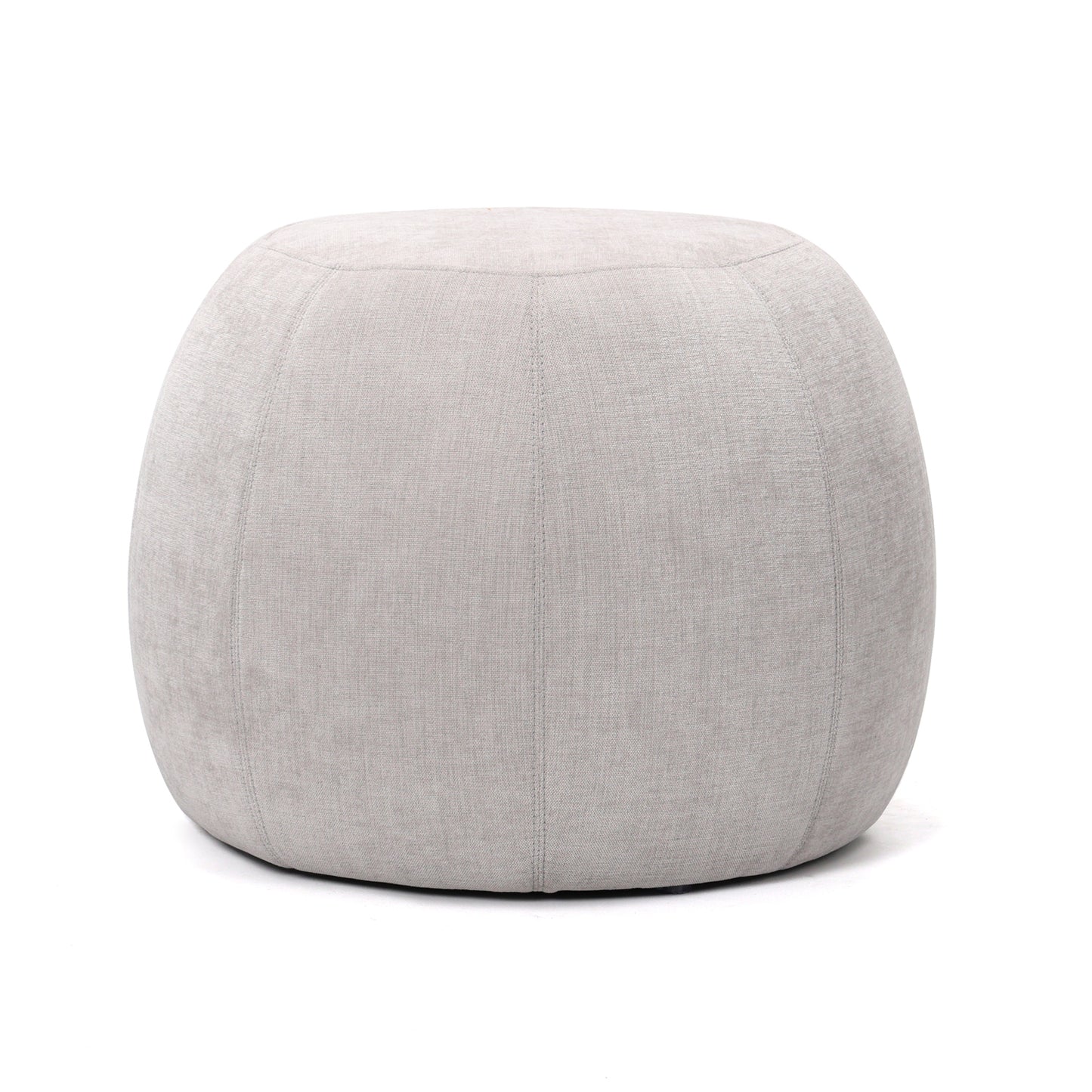 הדום עגול “Milo” בעיצוב מודרני ובד איכותי בגוון טבעי בהיר