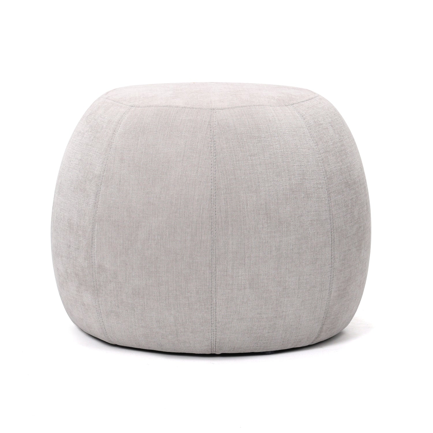 הדום עגול “Milo” בעיצוב מודרני ובד איכותי בגוון טבעי בהיר