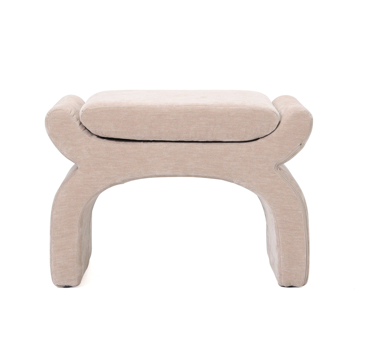 שרפרף “Canna Mini” בעיצוב מודרני בגוון בז'־שמנת