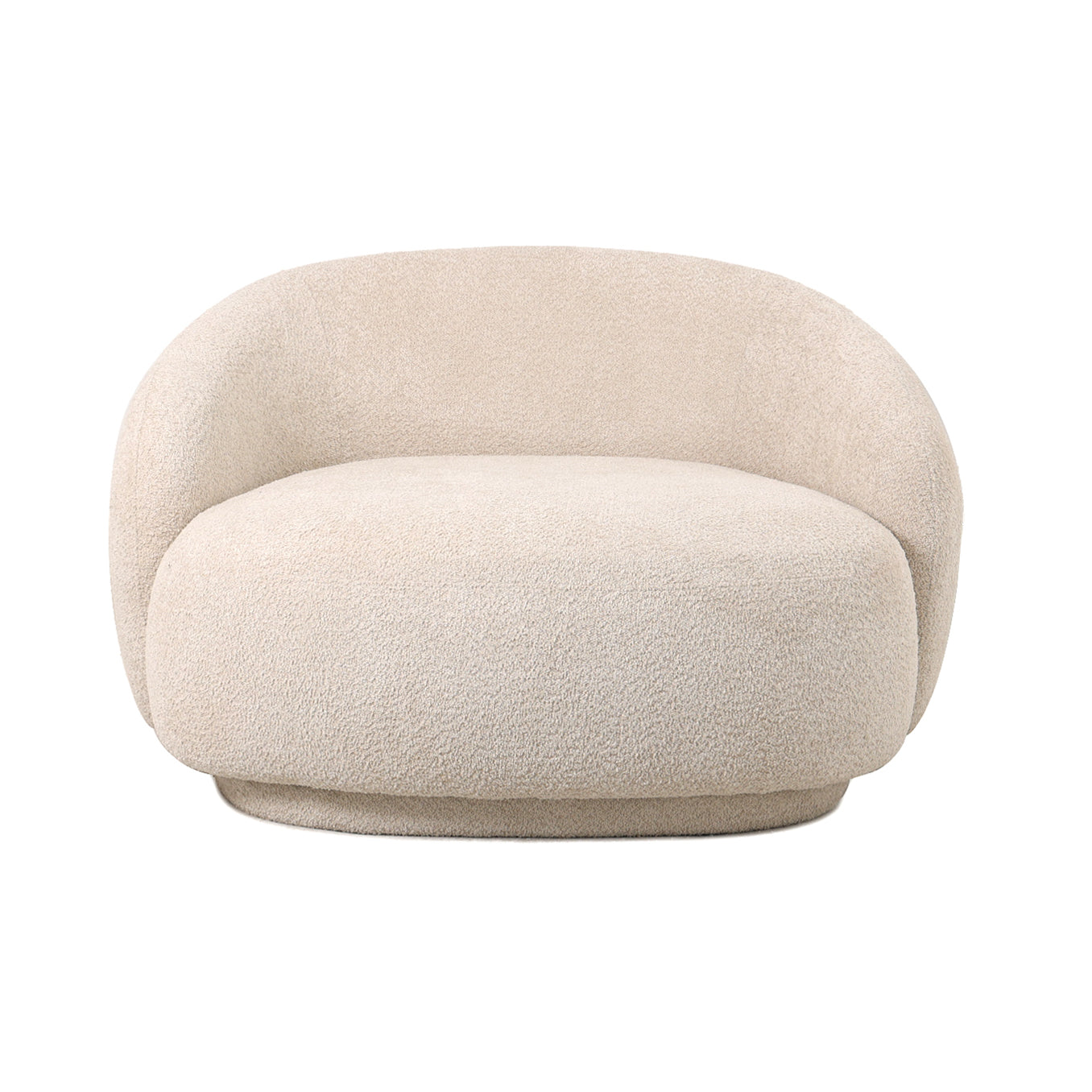 כורסה Mira – מבט קדמי עם מושב רחב ומשענת עוטפת