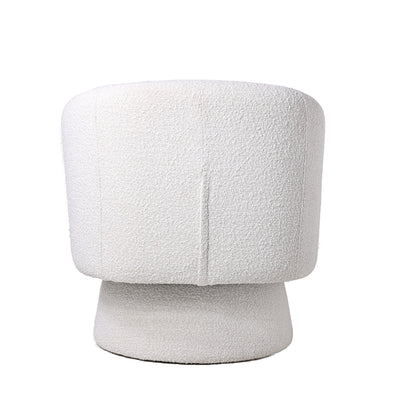 כורסת Bouclé מדגם Breeze בגוון שמנת, מבנה תומך ונוחות מפנקת לסלון או חדר שינה.