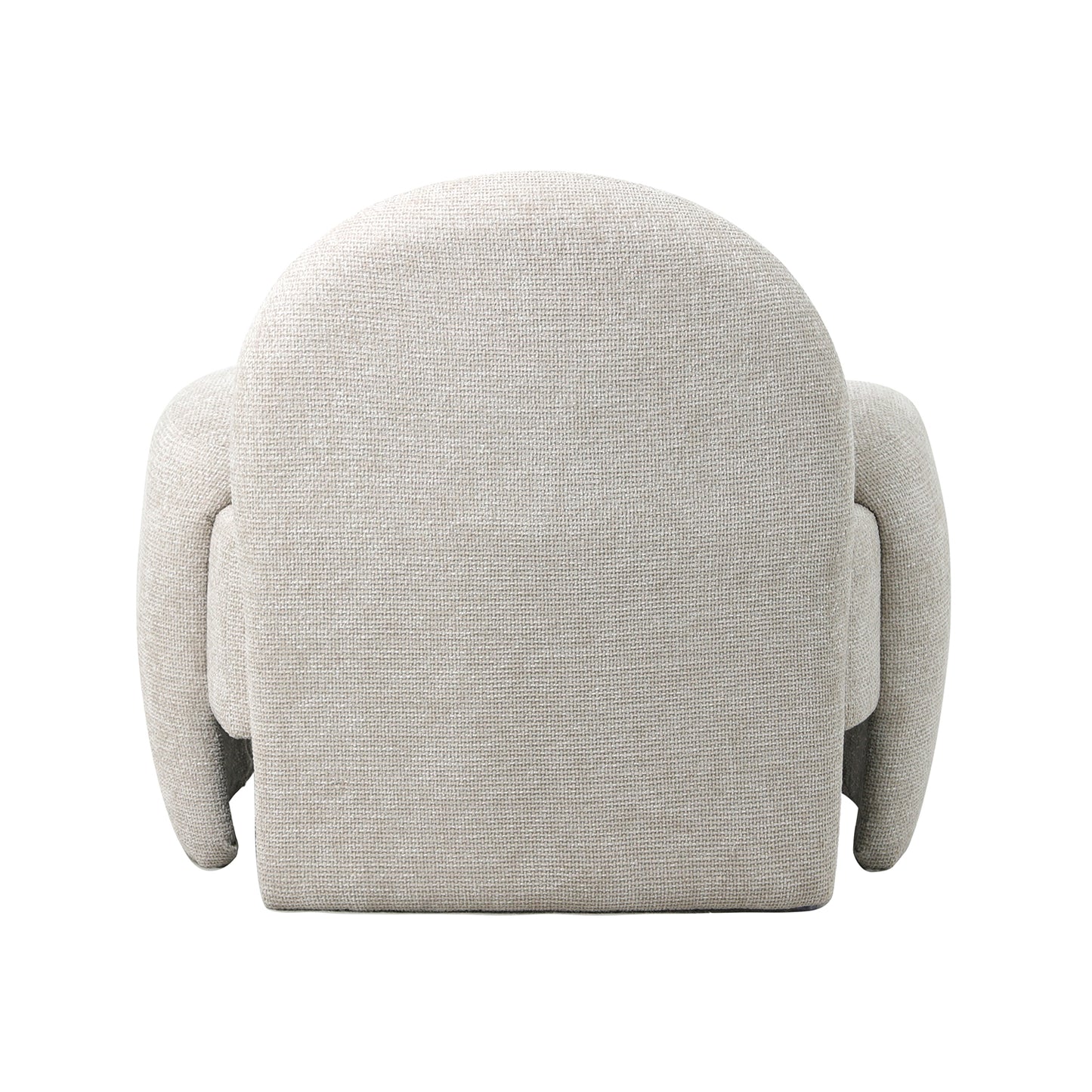 כורסת Luna – גב מעוגל בעיצוב נקי ורך בגוון לבן שמנת מבית DreamIt