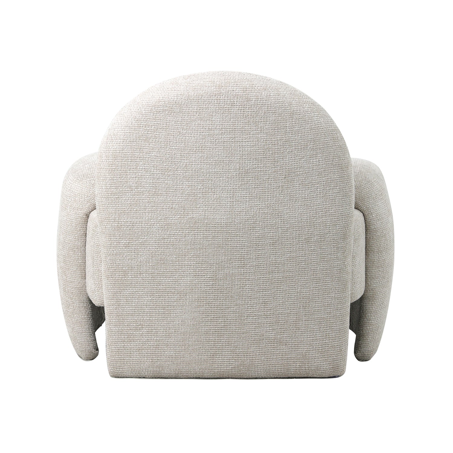 כורסת Luna – גב מעוגל בעיצוב נקי ורך בגוון לבן שמנת מבית DreamIt