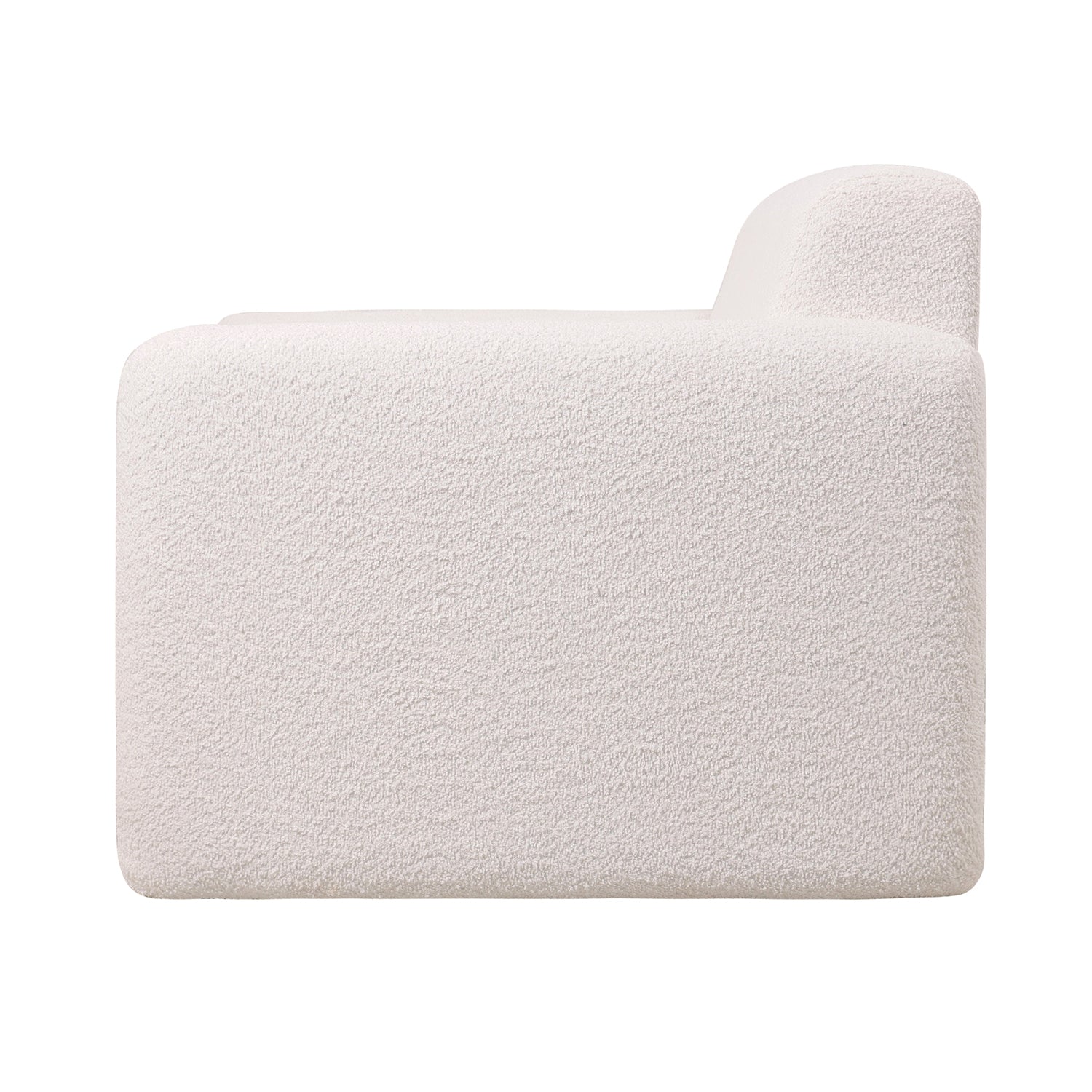 צילום צד של כורסה Lexus המדגיש את המבנה המרופד והבסיס היציב